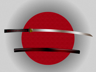 Katana Samurai Sword background design graphicdesign illustration illustrator wallpaper