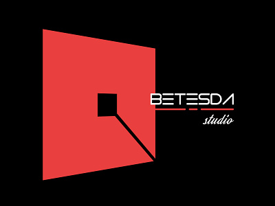 LOGO : BETESDA STUDIO background design graphicdesign illustration illustrator logo