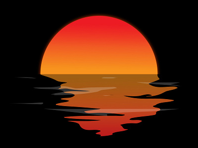 Sunset art background color design graphicdesign illustration illustrator sun sunset wallpaper