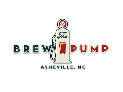 Brew Pump Asheville NC beer brew pump gas station logo pub