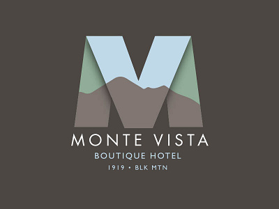 Monte Vista Boutique Hotel black mountain boutique hotel inn logo m v mountains
