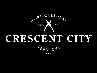 Crescent City Horticultural Services crescent city horticultural services landscaping logo new orleans