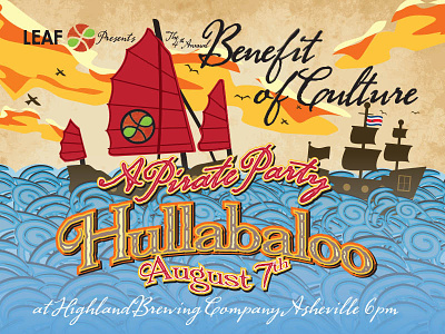 LEAF Community Arts Pirate Hullabaloo benefit hullabaloo leaf party pirate
