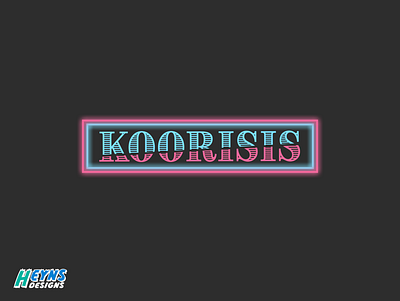 Koorisis design flat graphic icon logo modern sleek vector
