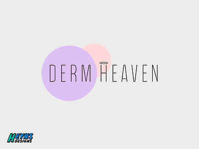 Derm Heaven design flat graphic icon logo modern sleek vector