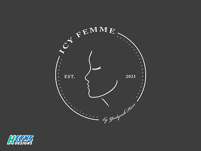 Icy Femme design graphic icon logo modern sleek vector