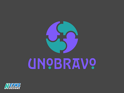 UnoBravo design flat graphic icon logo modern sleek vector