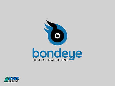 Bondeye Digital Marketing design flat graphic icon logo modern sleek vector