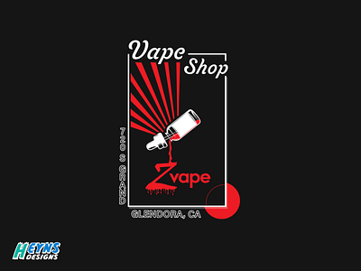 Z-Vape T-shirts design graphic icon modern sleek vector