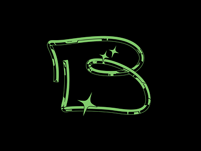 B art branding chrome type graphic design graphicdesign lettering logo logodesign type typogaphy typography art