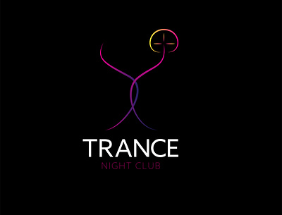 Trance artwork bar logo brand brand design brand logo branding business brand business logo club club logo color design graphic design illustration logo logo design logo work night night club restaurant logo