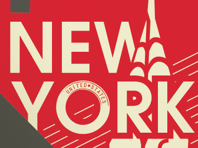 NYC poster type new york nyc typography