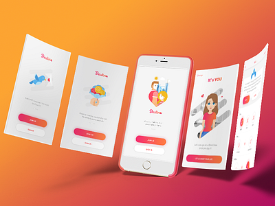 Destino Dating app app dating destino ios iphone kit mobile photoshop sketch template ui ux