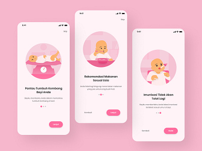 Onboarding for Baby Health Care App