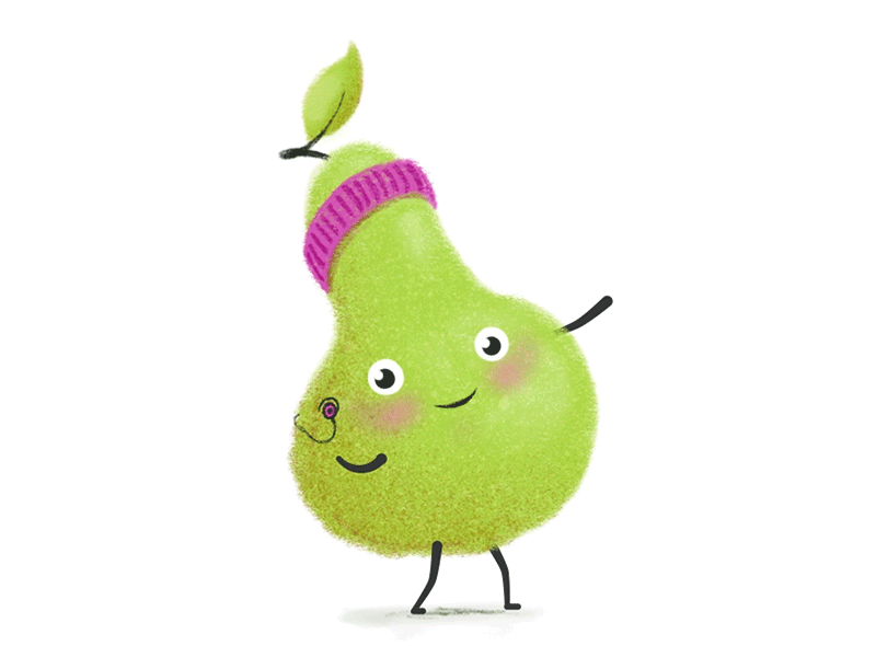 Health Conscious Pear ae after effects animation animationshmashdown character animation