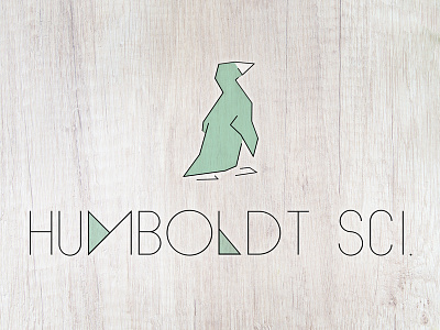 Humboldt Sci. branding logo logo 2d penguin