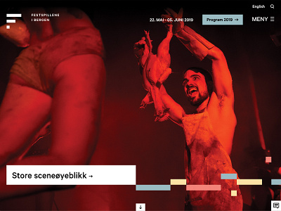 Bergen International Festival website design culture festival responsive sketchapp ui visual design website