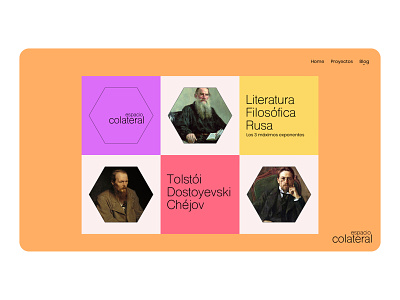 Concept Blog Espacio Colateral app minimalism ui ux web