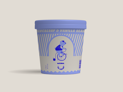 National Ice Cream branding package design