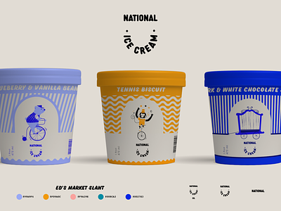 National Ice Cream branding packaging print product