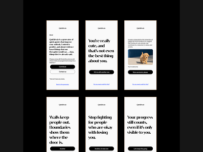 Quickles.io mobile design