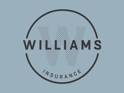 Williams Final blue branding logo logo design