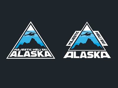 Majestic Heli Ski app art brand brand design branding branding design classy design icon illustrator logo logo marks logotype modern logo patch sticker vector