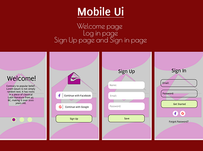 mobile ui 2 app app design app prototype uidesign uiux