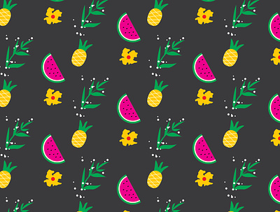 Pattern Watermelon/Pineapple branding design graphic design illustration logo pattern