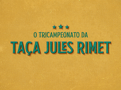 The Jules Rimet Trophy 🏆🏆🏆 brazil team fifa graphic design poster design soccer typography