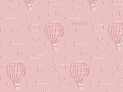 100 days of patterns 100dayproject 100daysofpatterns clouds hotairballons patterndesign