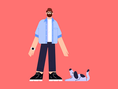 Characters dog animation character characters design dribbble illustration illustrator
