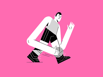 Letter A - Playing basketball 🏀 36daysotdtyope adobe art basketball behance character day1 design dribbble illustration