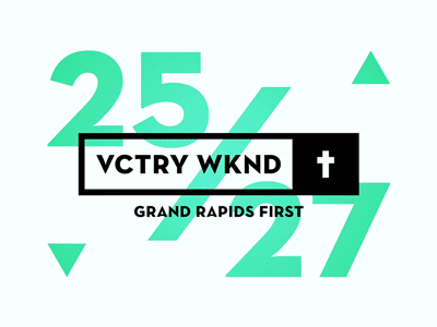 Victory Weekend Animated animation design caleb weidman green easter iconography mint motion graphics red chrome productions