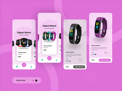 Smart fitness watch mobile ui design fitness fitness app mobile app design mobile fitness ui design smart watch uiux