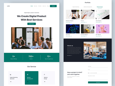 Startup Digital Agency Landing Page agency app design digitalagency graphic design landingpage starup ui ux webdesign websitedesign