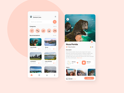 Travel App ✈️ app bali design graphic design holiday hotel mobileapp paradise staycation travel travel app ui uiux ux