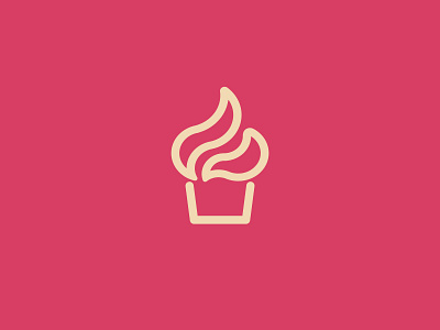 Cupcake Icon Design. design icon logo logo icon ui illustration design minimal vector