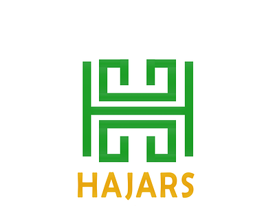 hajars design flat logo typography