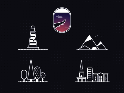 Travel Photography Icons icons pictogram travel vector