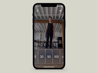 x100 - Exercise Mode action animation app athlete design fitness free interactive interface ios product design sport ui workout
