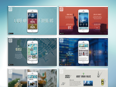 Urban Walks App Promo Site app city guide iphone map new york photo promo tour urban walks web