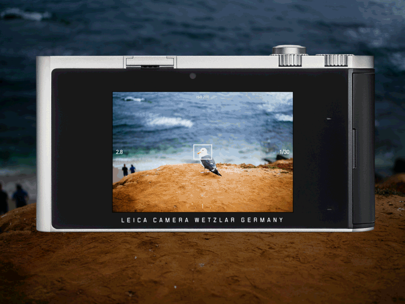 Leica UI animation camera exposure leica photography screen touch ui