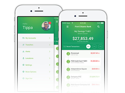 First Citizens Bank - Mobile App Redesign by Trevyn Roberts on Dribbble