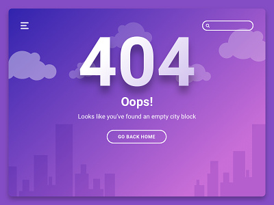 404 Page 008 404 page dailyui interface ui ux webdesign website