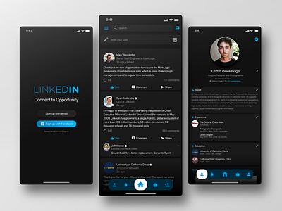 LinkedIn - iOS App UI Redesign