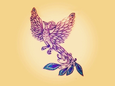 Phoenix art color design drawing phoenix photography photoshop tattoo