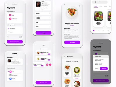 Food App Ui app application design dribble figma food food delivery illustration mobile ui ux