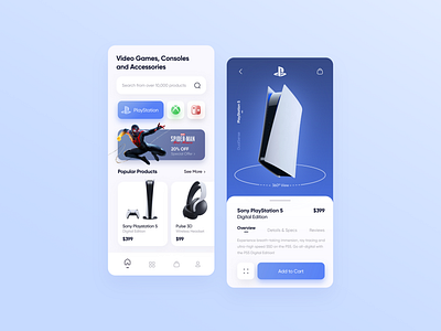 Video Games Store App Concept