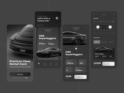 Rental Car App Design